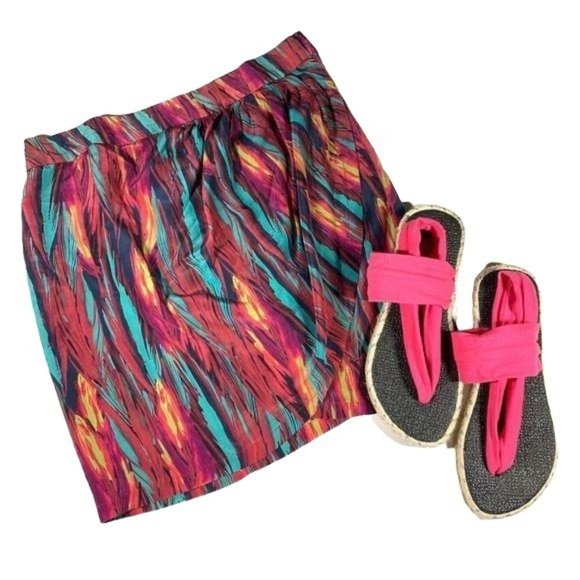 VIX Paula Hermanny Napo Bia Tulip Wrap Silk Skirt Cover-Up Beach Swim Va… - Picture 3 of 8